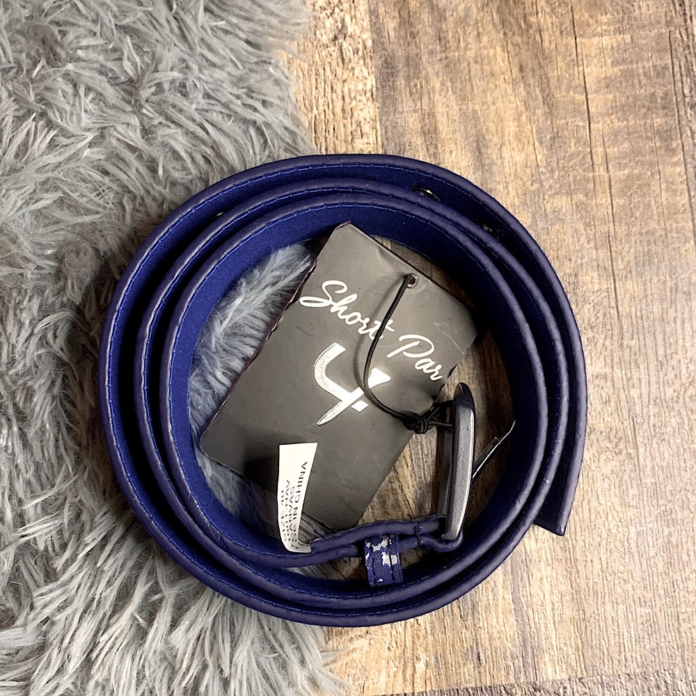 MENS BLUE CAMO SHORT PAR 4 BELT